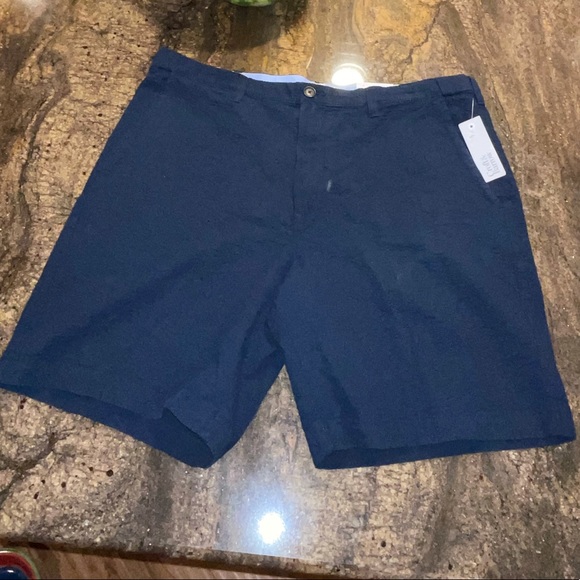 Croft & Barrow navy flat front shorts‎ size 38 - Picture 1 of 12